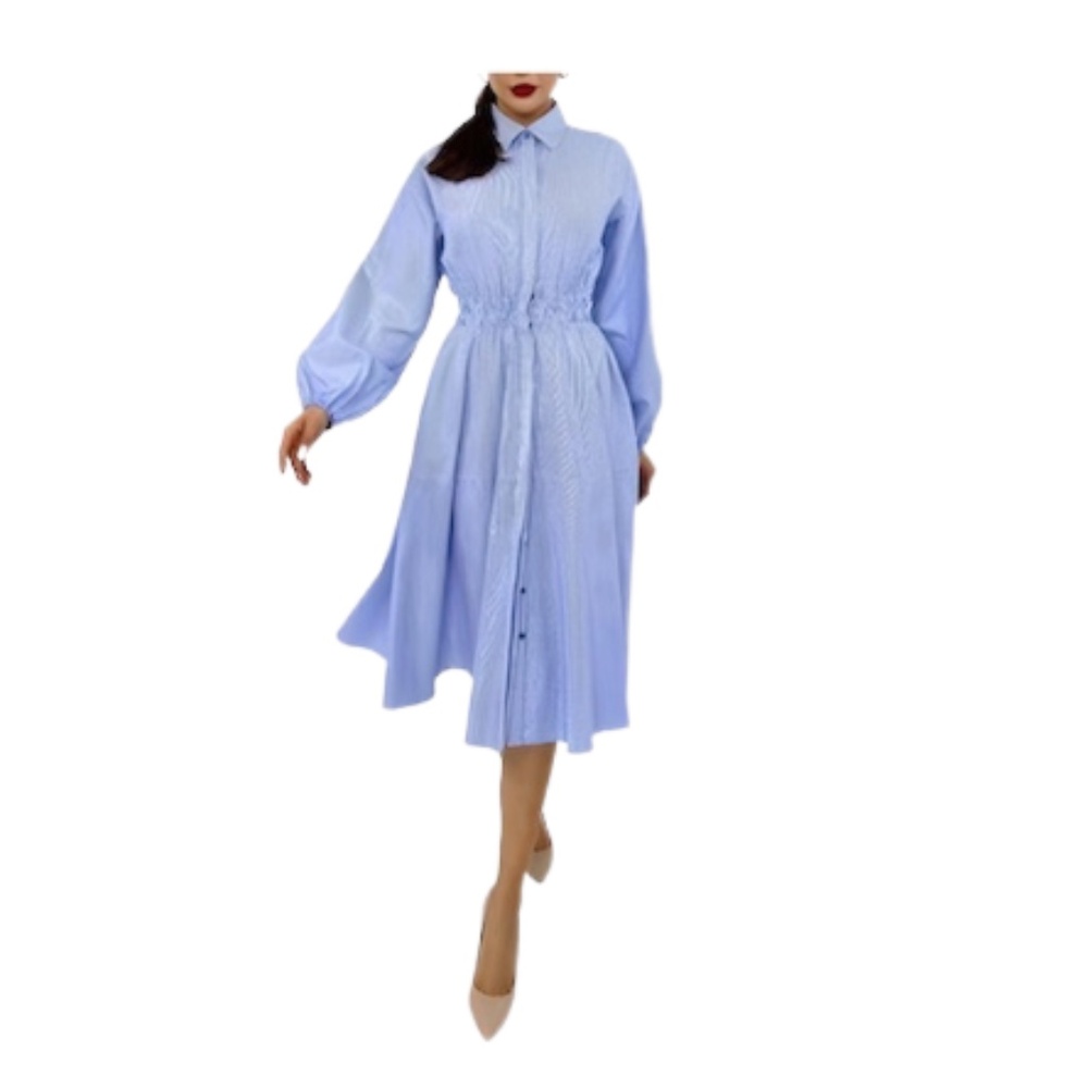 Dress - Blue and White Striped